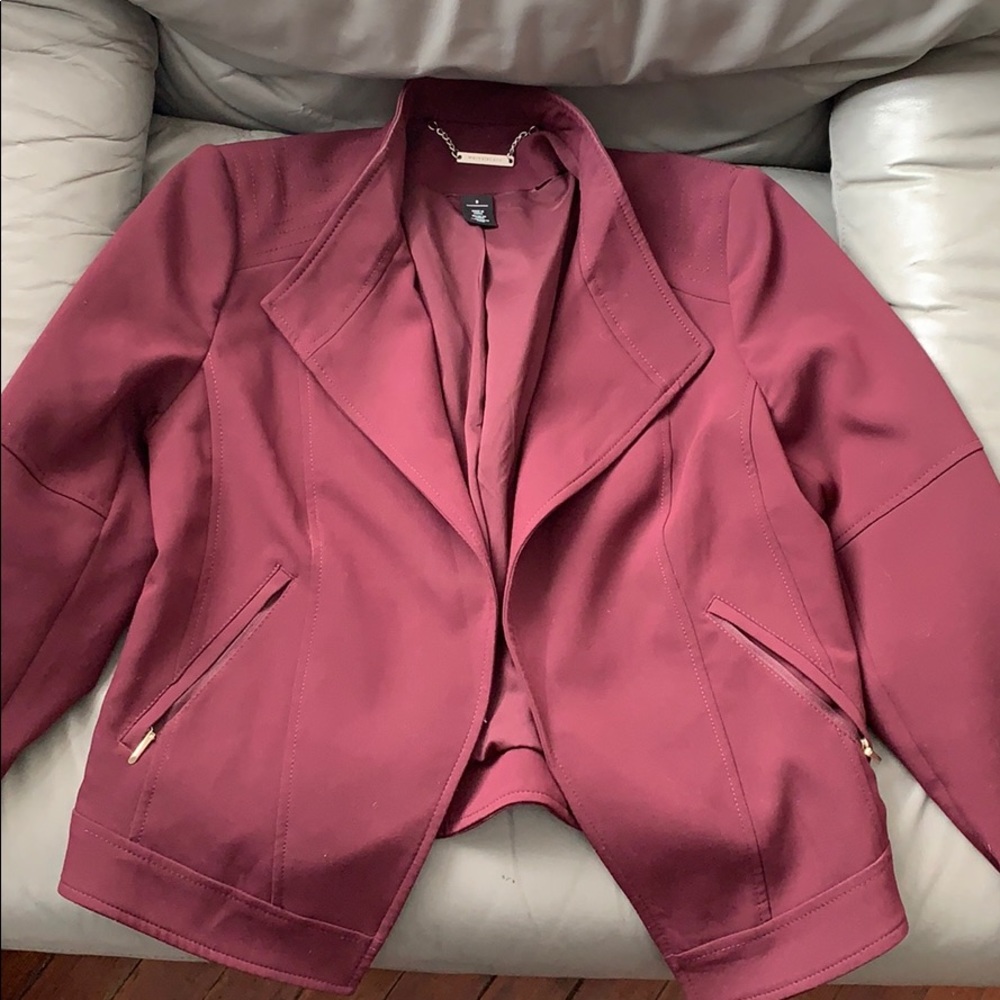 Maroon White House Black Market Blazer